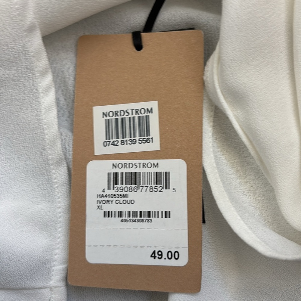 🌸NWT Halogen White Sleeveless Boxy Blouse - Picture 3 of 4